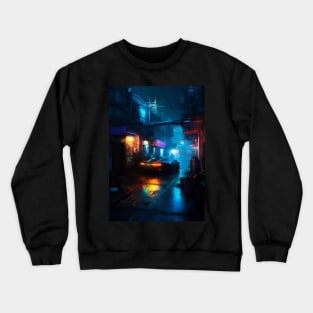 Cyberpunk Race Car Crewneck Sweatshirt